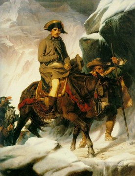 Pablo Delaroche Painting - Napoleón cruzando los Alpes 1850 historias Hippolyte Delaroche